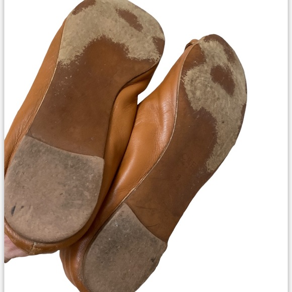 J.CREW NORA CAP TOE CHAIN BALLET FLATS SHOES NUDE size 6 - Picture 3 of 5